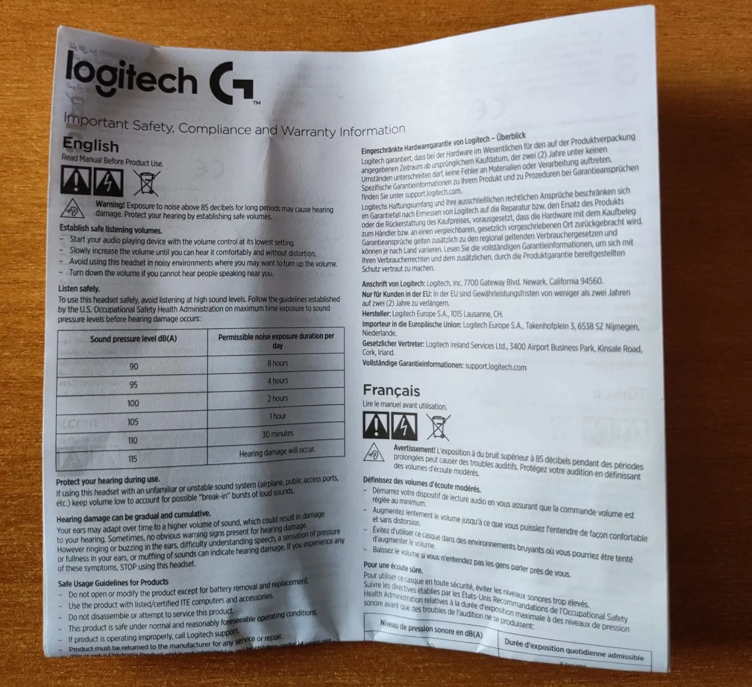 Logitech G G432 Cuffie Gaming Cablate DTS 50mm
