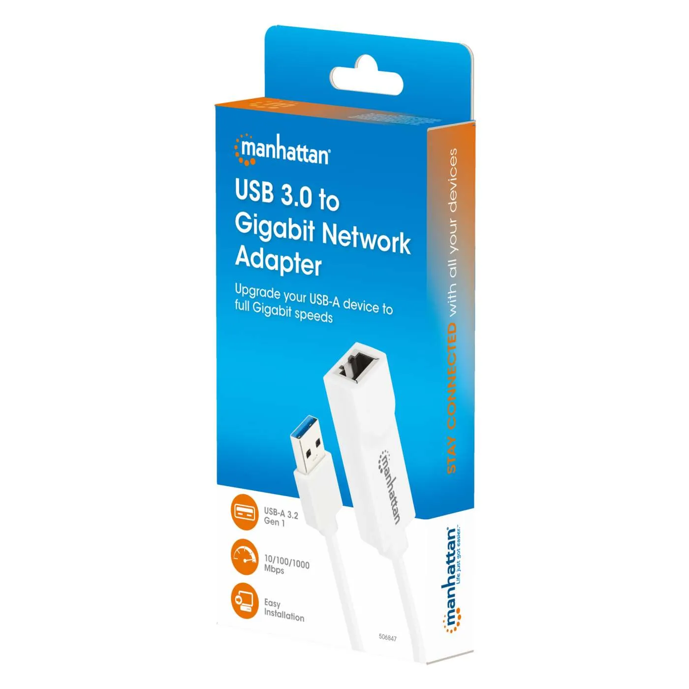 Manhattan USB 3.0 Adattatore Gigabit Ethernet 1000 Mbps
