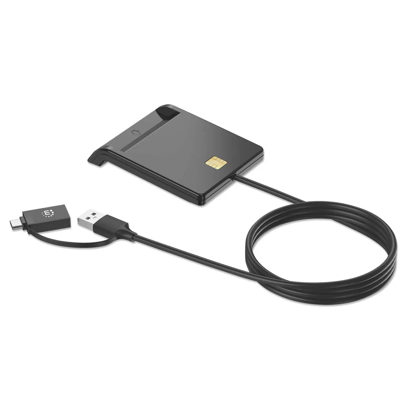 Manhattan Lettore smart card USB-C USB-A combo