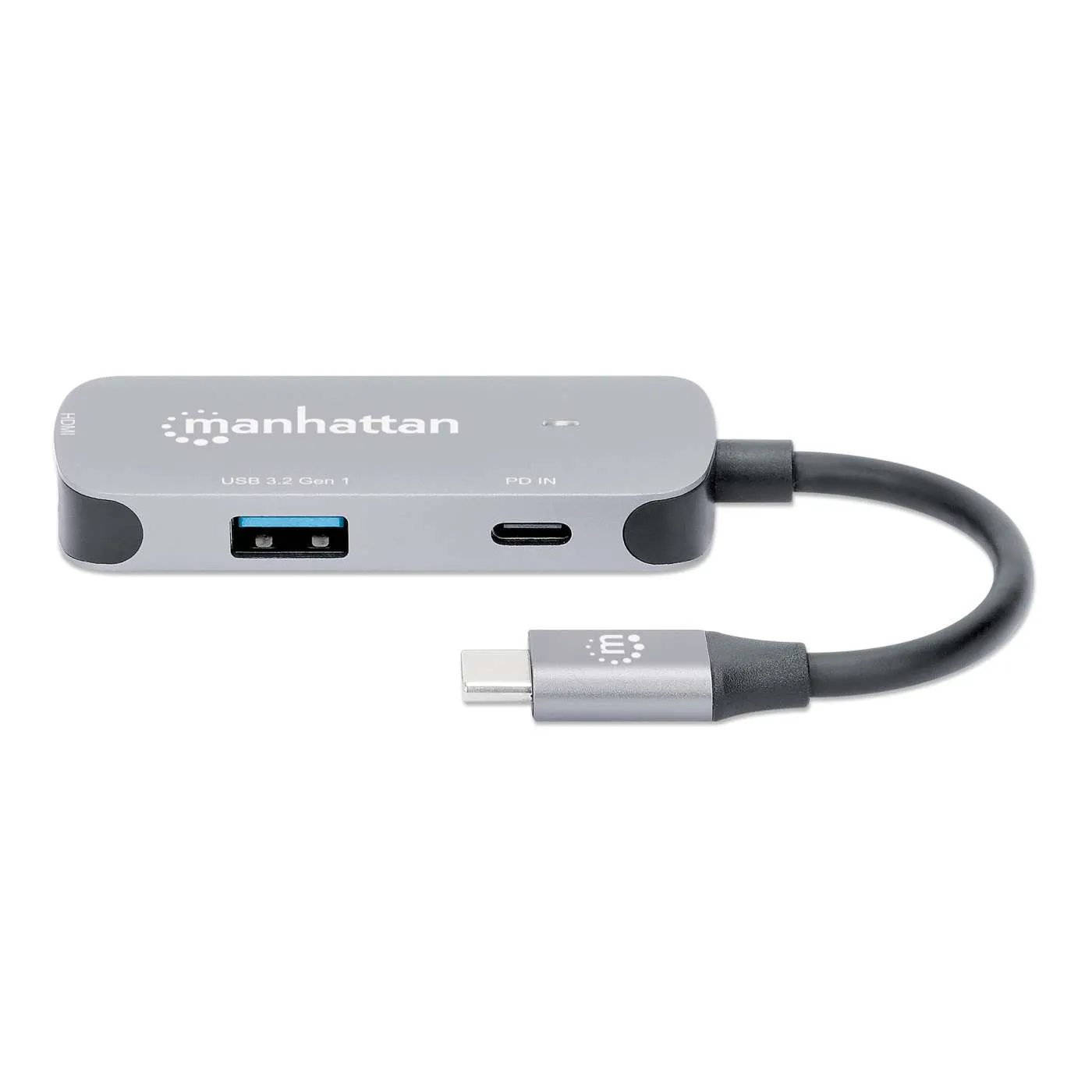 Manhattan Docking Converter USB-C HDMI 4K USB-A PD
