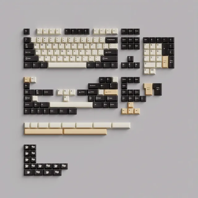 Wuque WS Café keycap PBT double-shot set