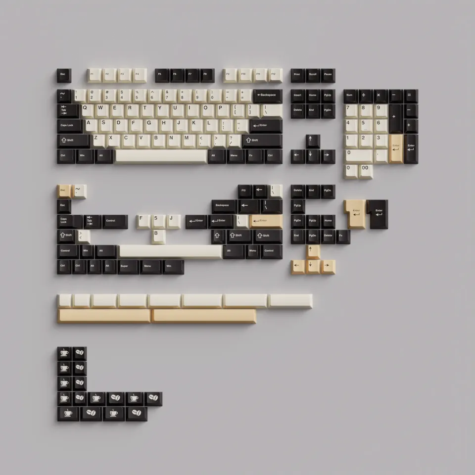 Wuque WS Café keycap PBT double-shot set