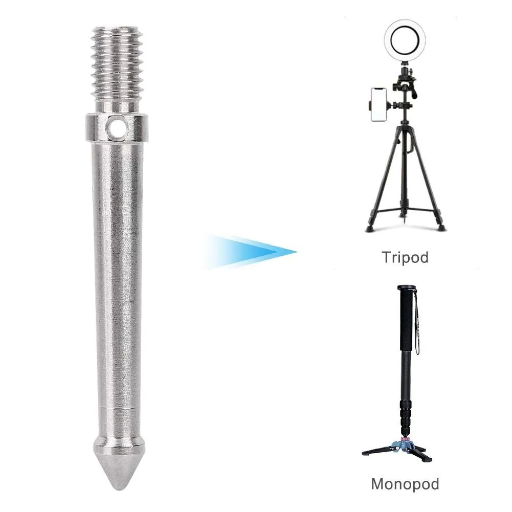 Zunate punta treppiede 8 cm acciaio filetto 3/8 pollici