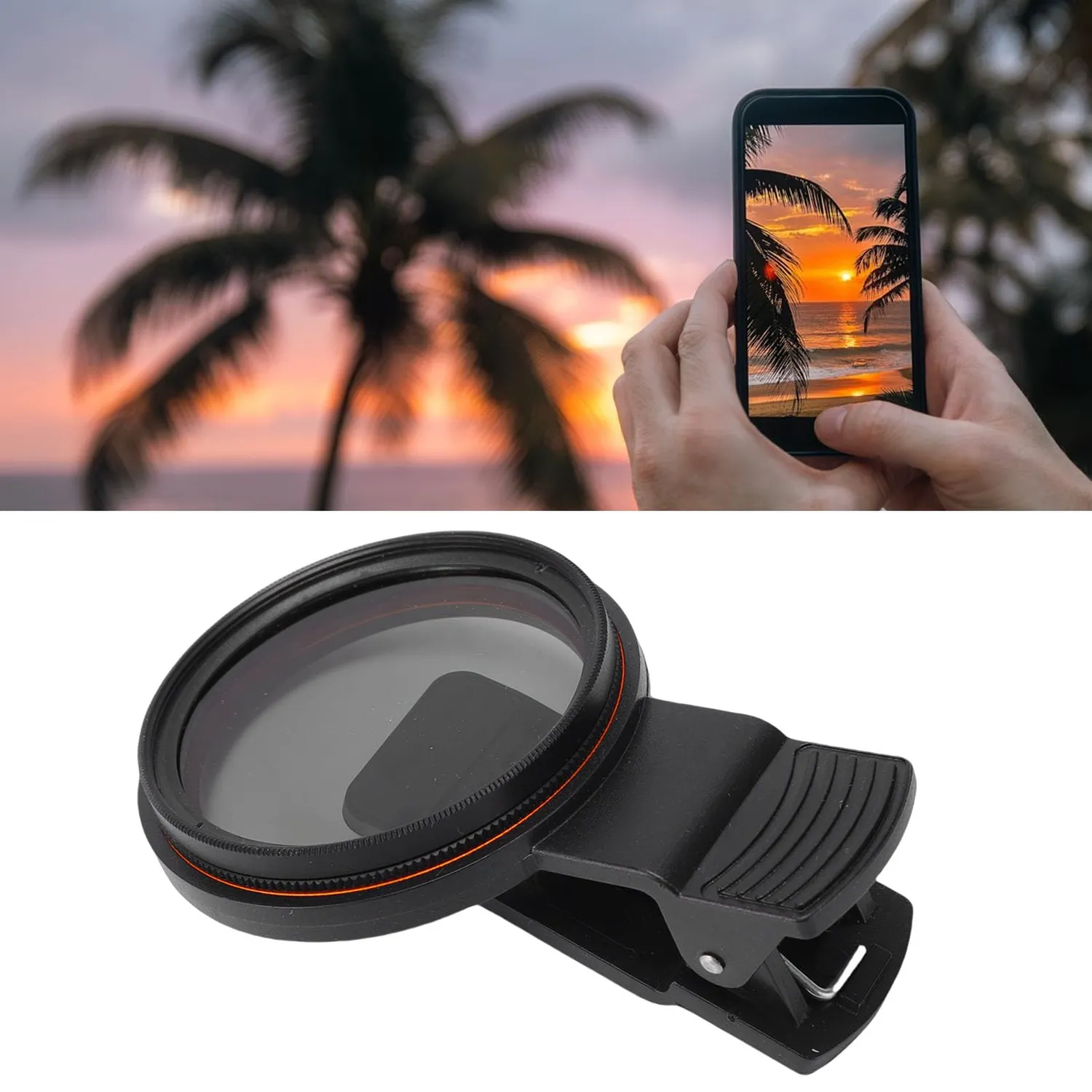 Zunate filtro CPL 52 mm per telefono con clip