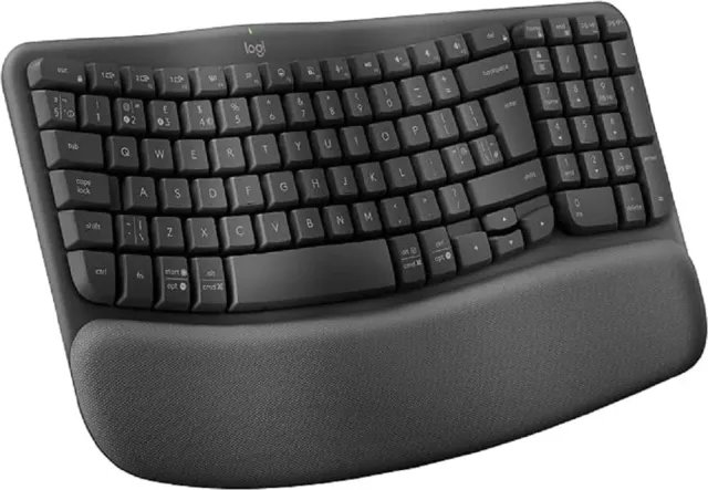 Logitech Wave Keys tastiera wireless UK QWERTY ergonomica