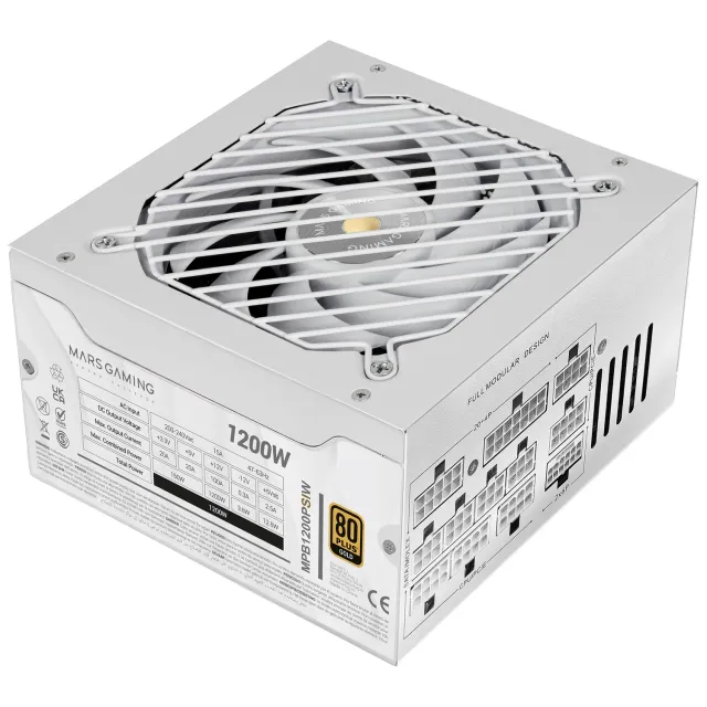 Mars Gaming MPB1200PSIW Alimentatore 1200W Gold Bianco ATX