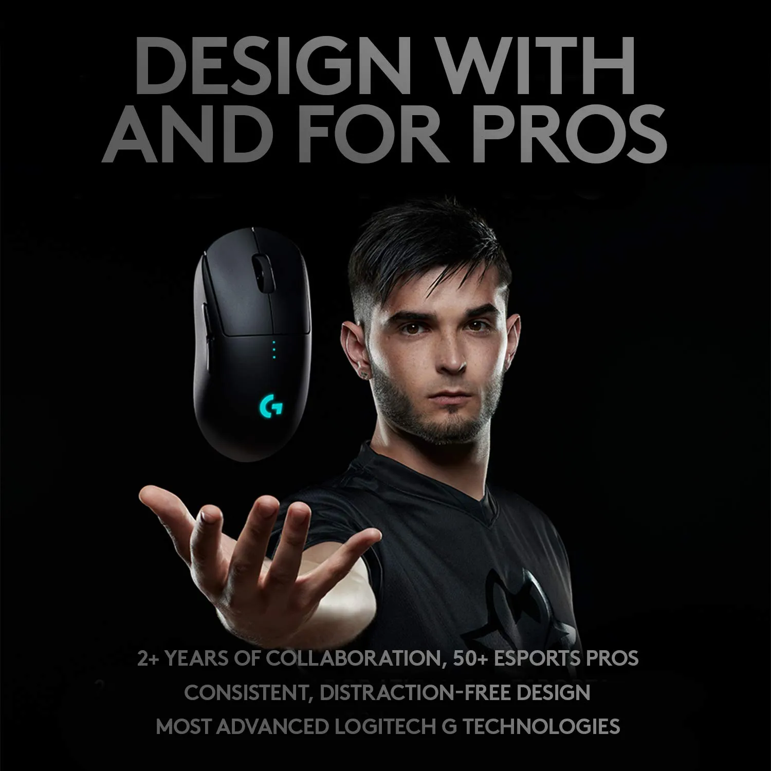 Logitech G PRO mouse gaming wireless HERO 80g