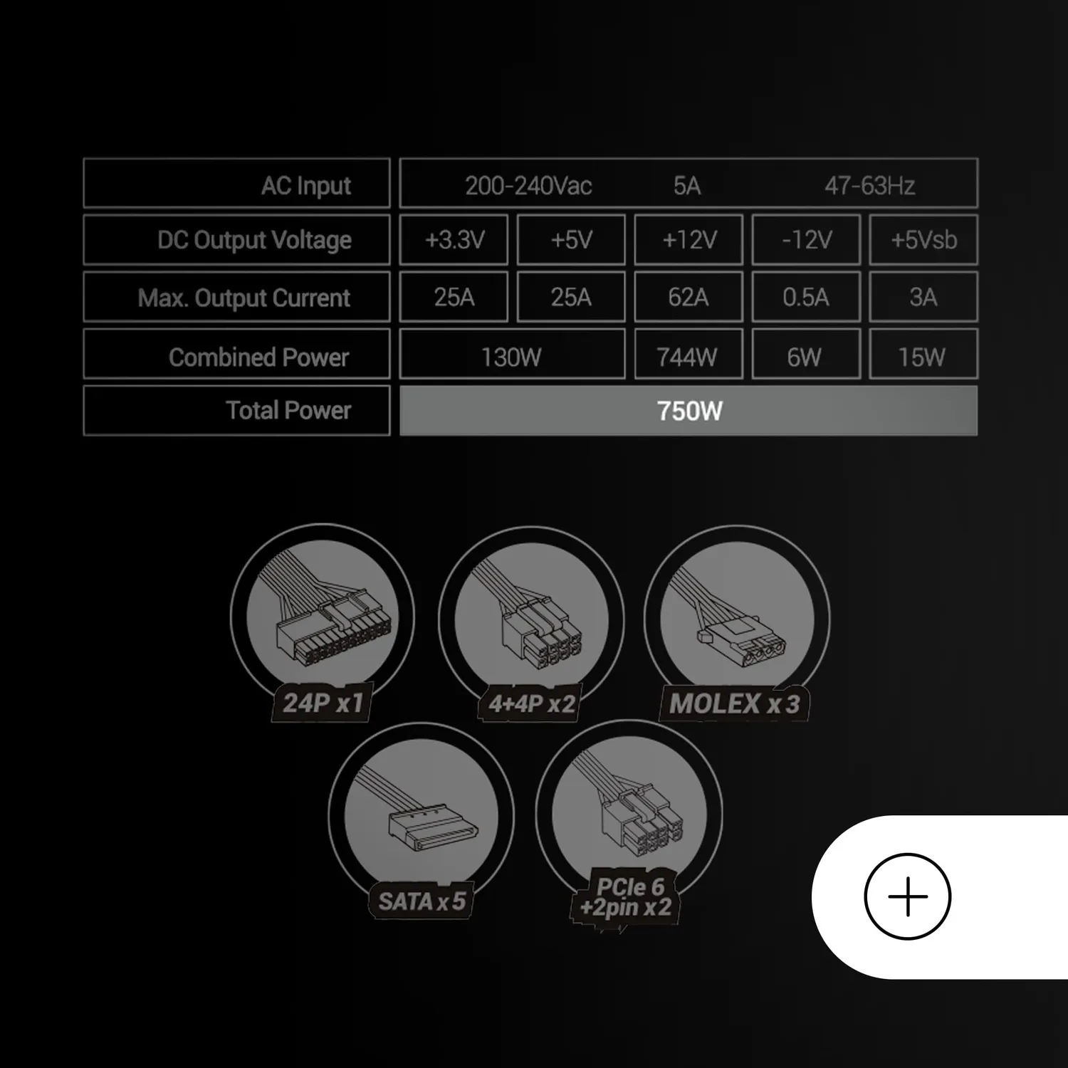 Mars Gaming MPB750SI alimentatore 750W Bronze nero