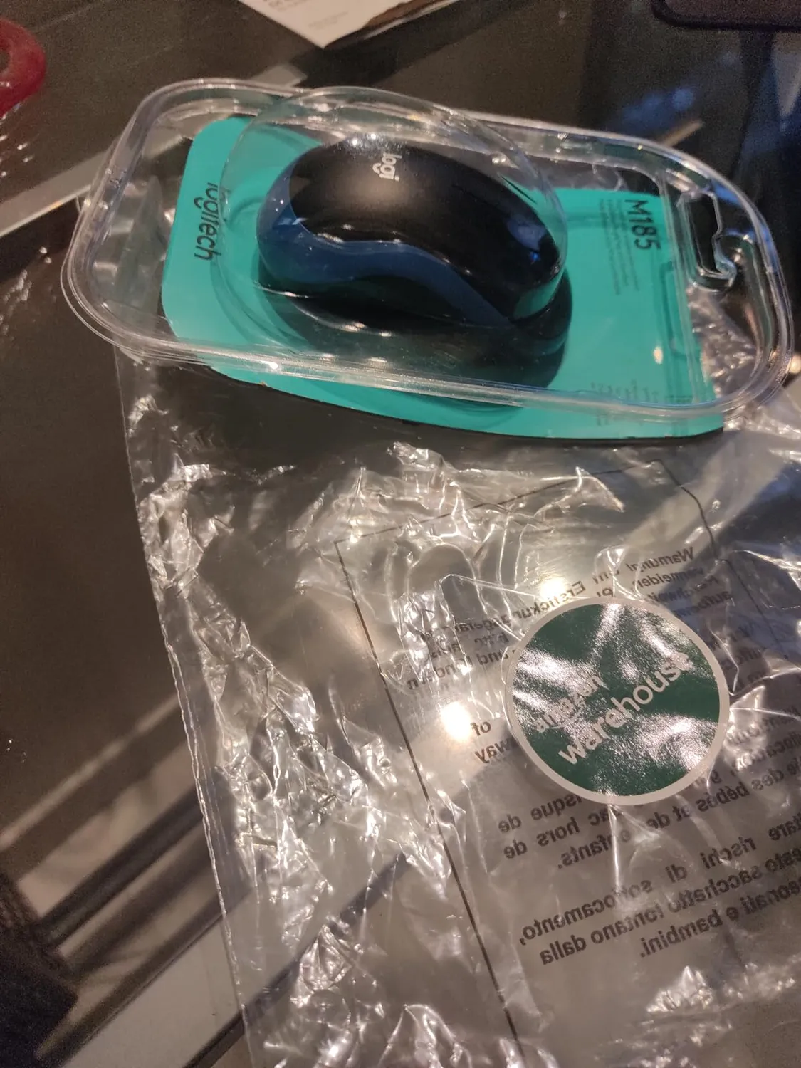 Logitech M185 Mouse Wireless Blu 2,4 GHz Compatto