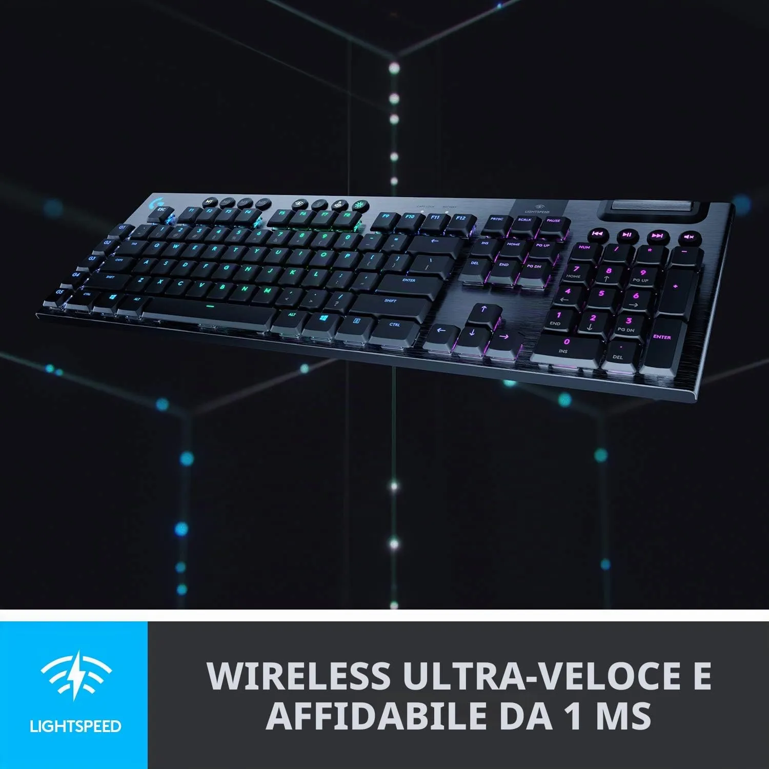 Logitech G G915 Tastiera Gaming Wireless GL Tactile