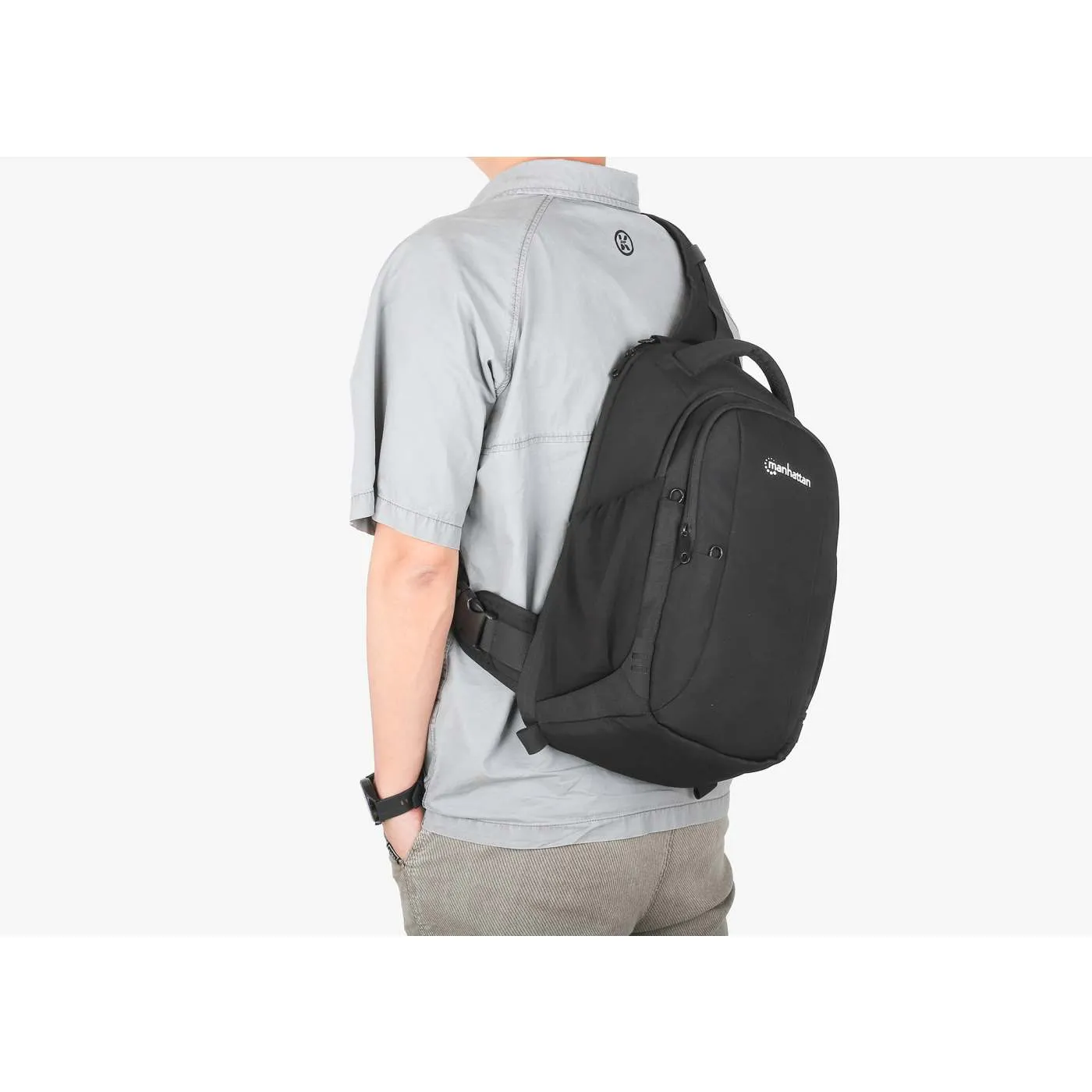 Manhattan Amsterdam tracolla laptop 13.3" nera 14L