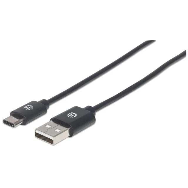 Manhattan cavo USB-A USB-C 1 m 480 Mbps 3A