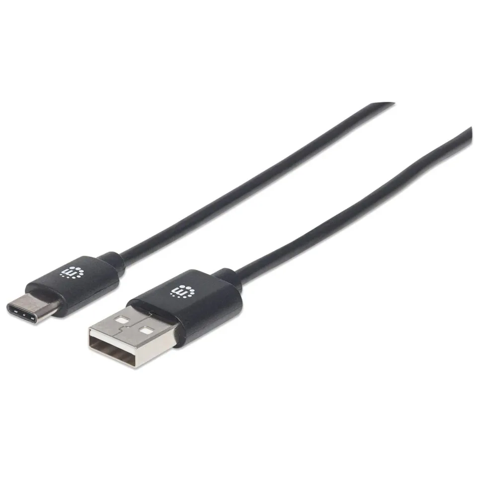 Manhattan cavo USB-A USB-C 1 m 480 Mbps 3A