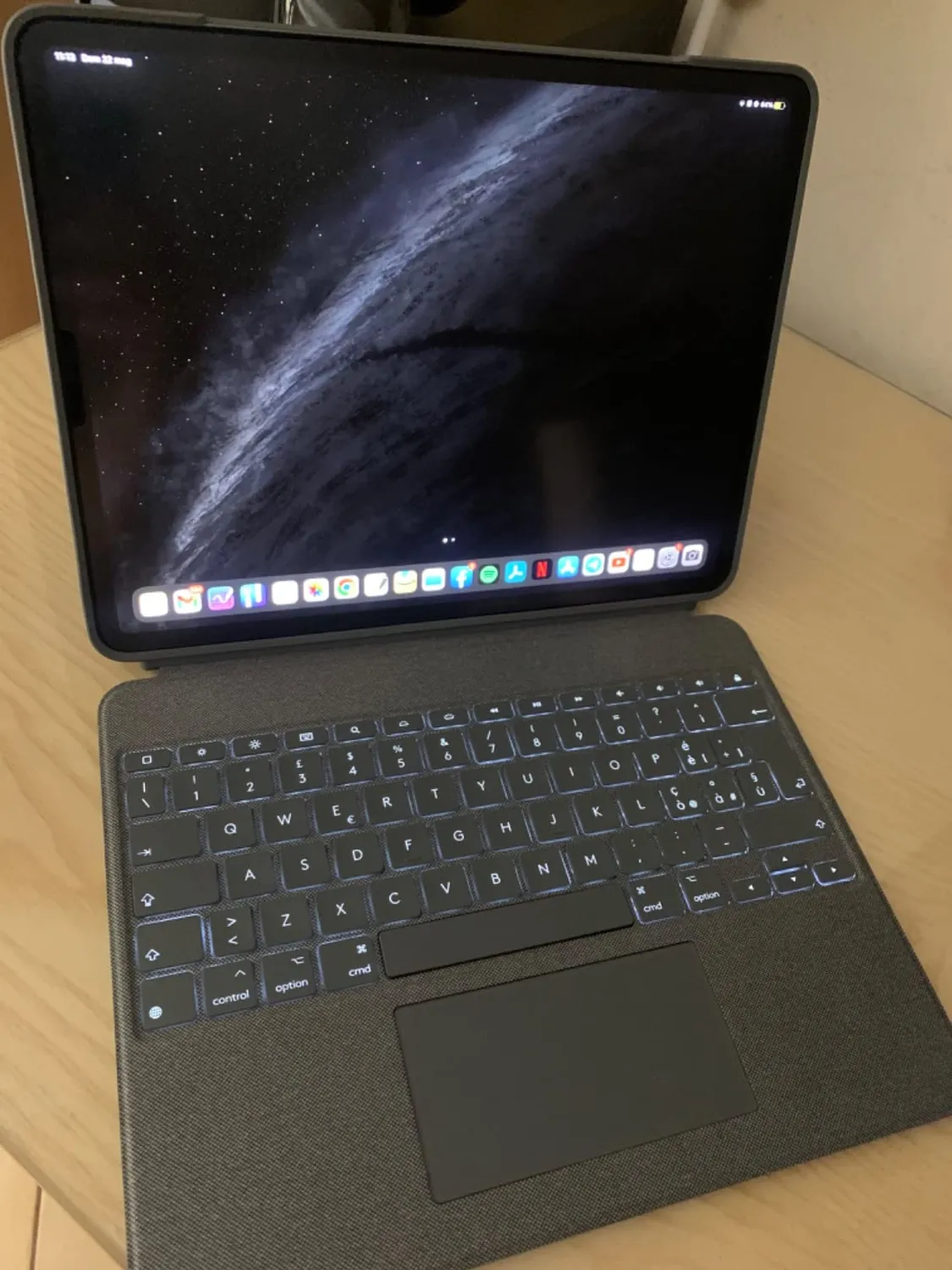 Logitech Combo Touch Custodia Tastiera iPad Pro 12,9 Grigio ITA