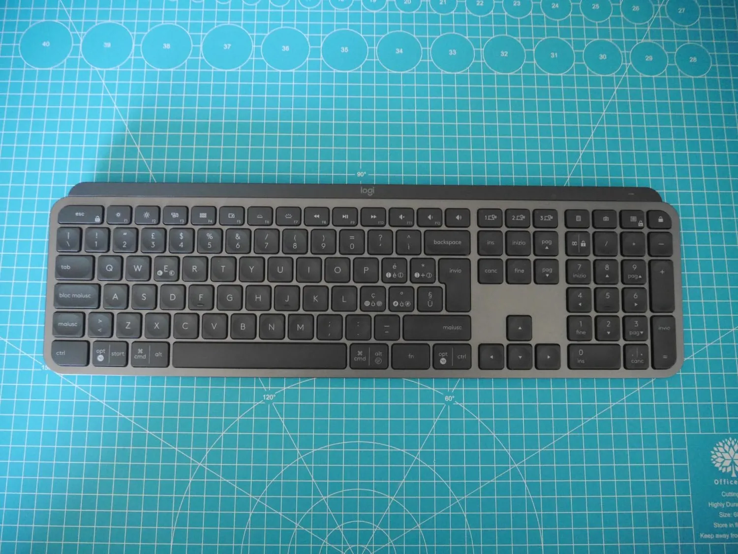 Logitech MX Keys tastiera wireless grafite retroilluminata ITA