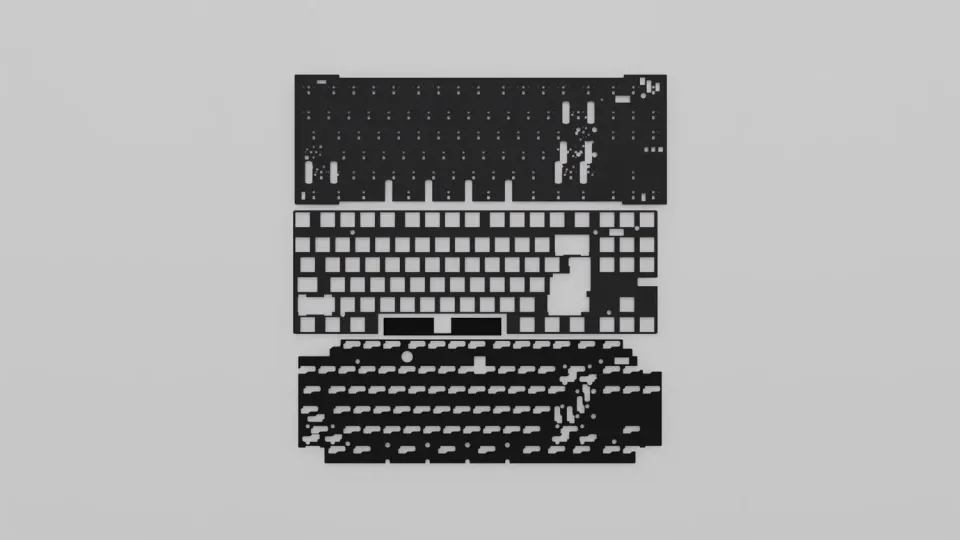 CoffeeKeys Zoom TKL Dyna piastra PC per tastiera