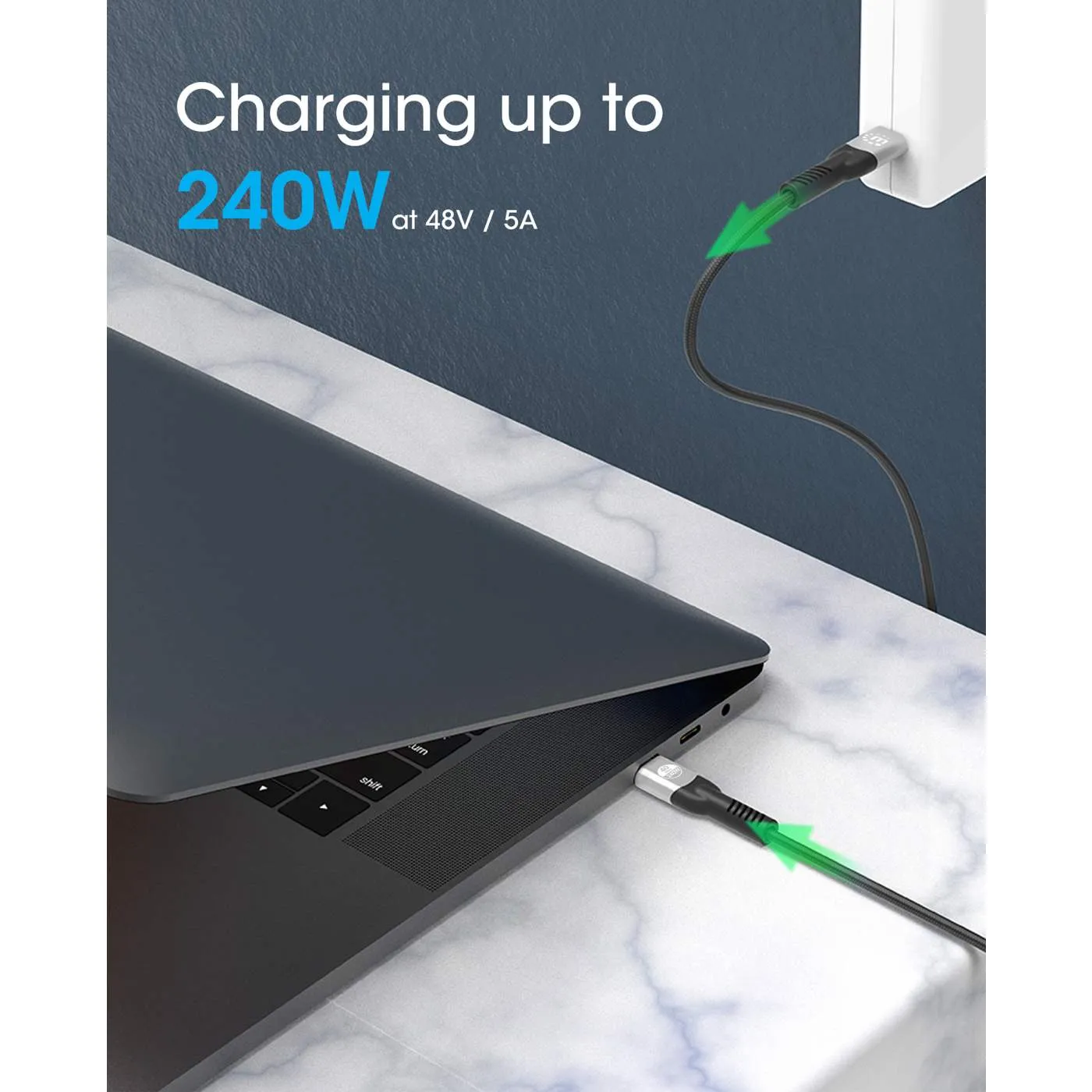 Manhattan cavo USB4 USB-C 2 m 40Gbps 240W 8K EPR