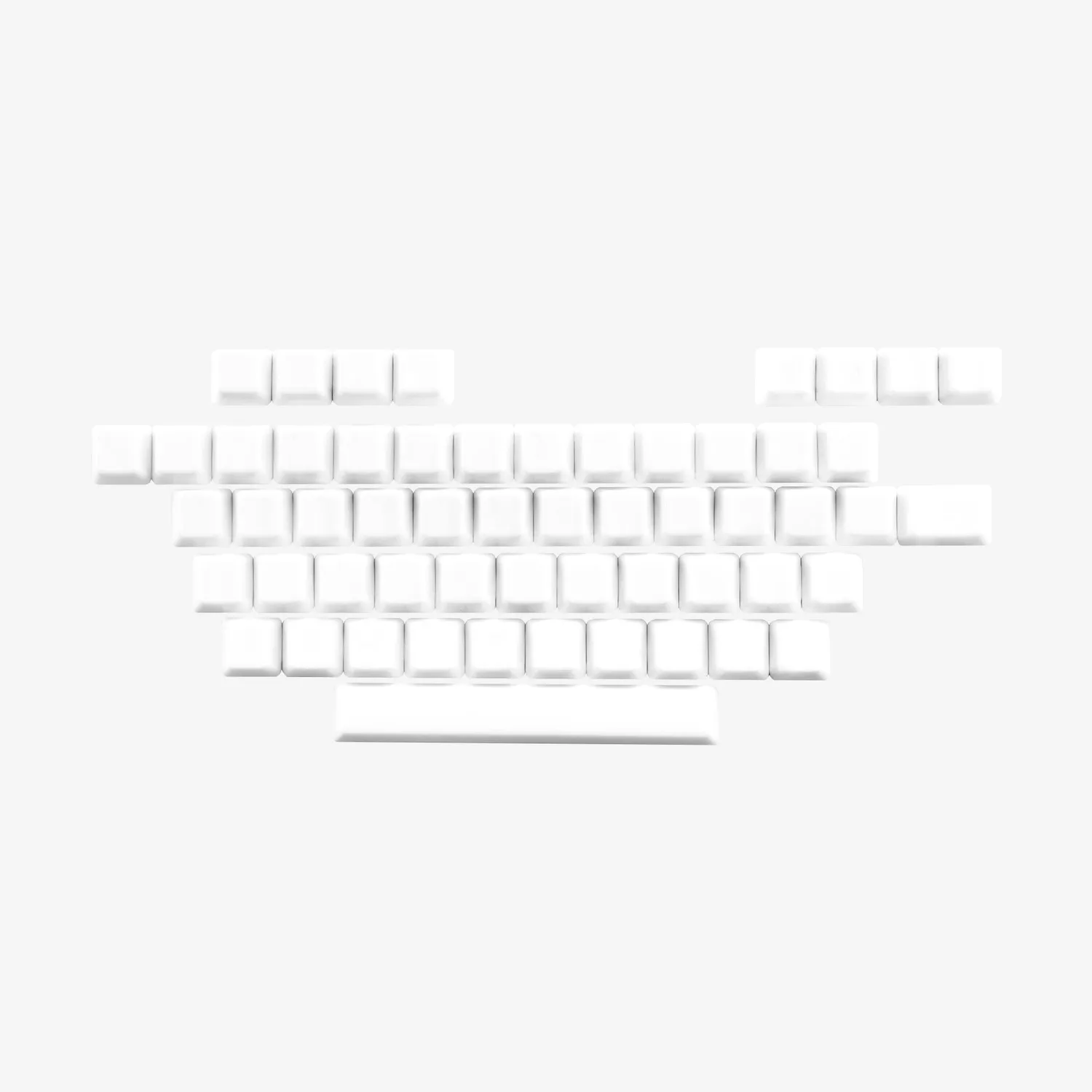 Cerakey A Set-Alpha Plus keycap ceramica set base bianco