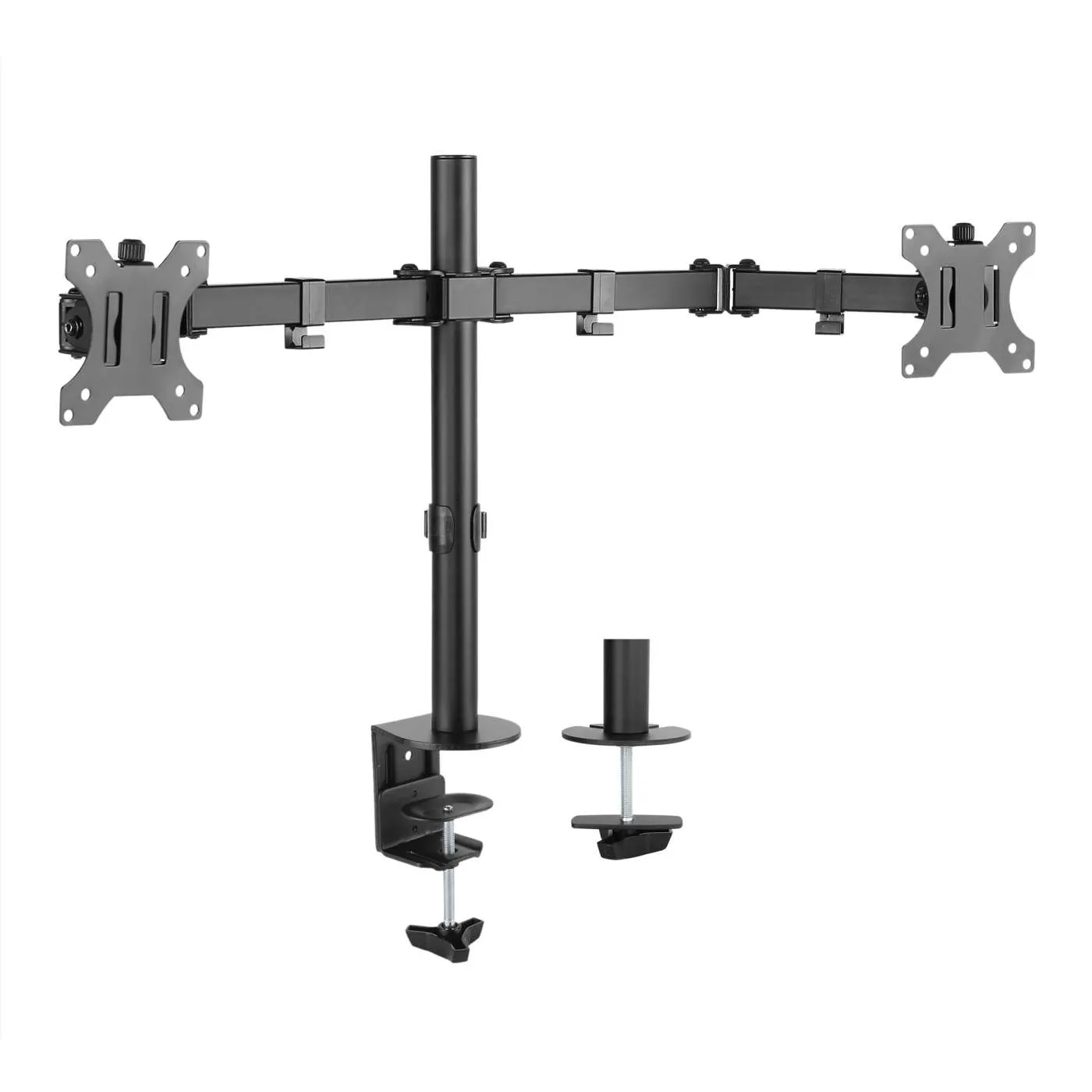 Manhattan Supporto Doppio Monitor 13-32" Bracci Snodati Nero