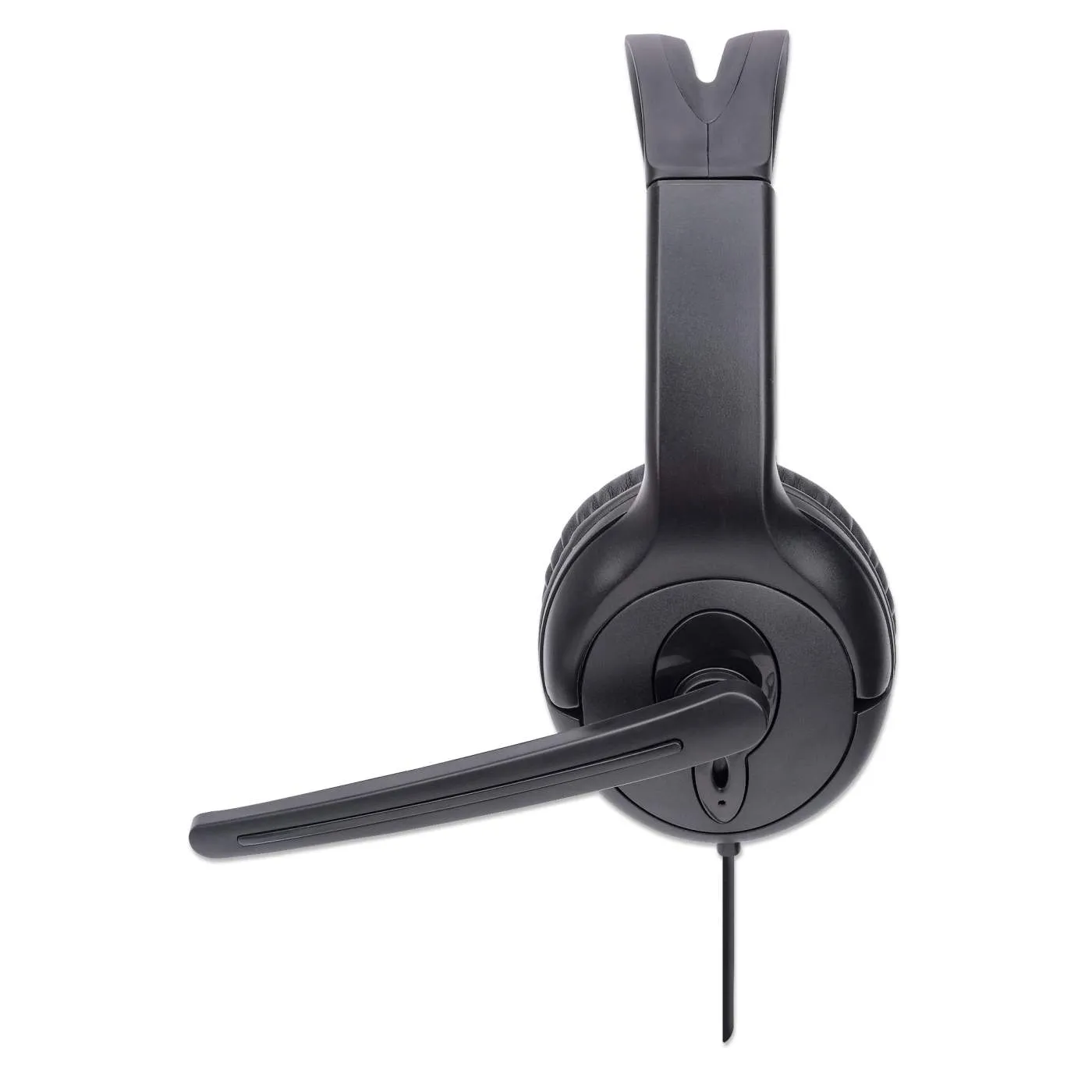 Manhattan Cuffia Mono USB con microfono nero