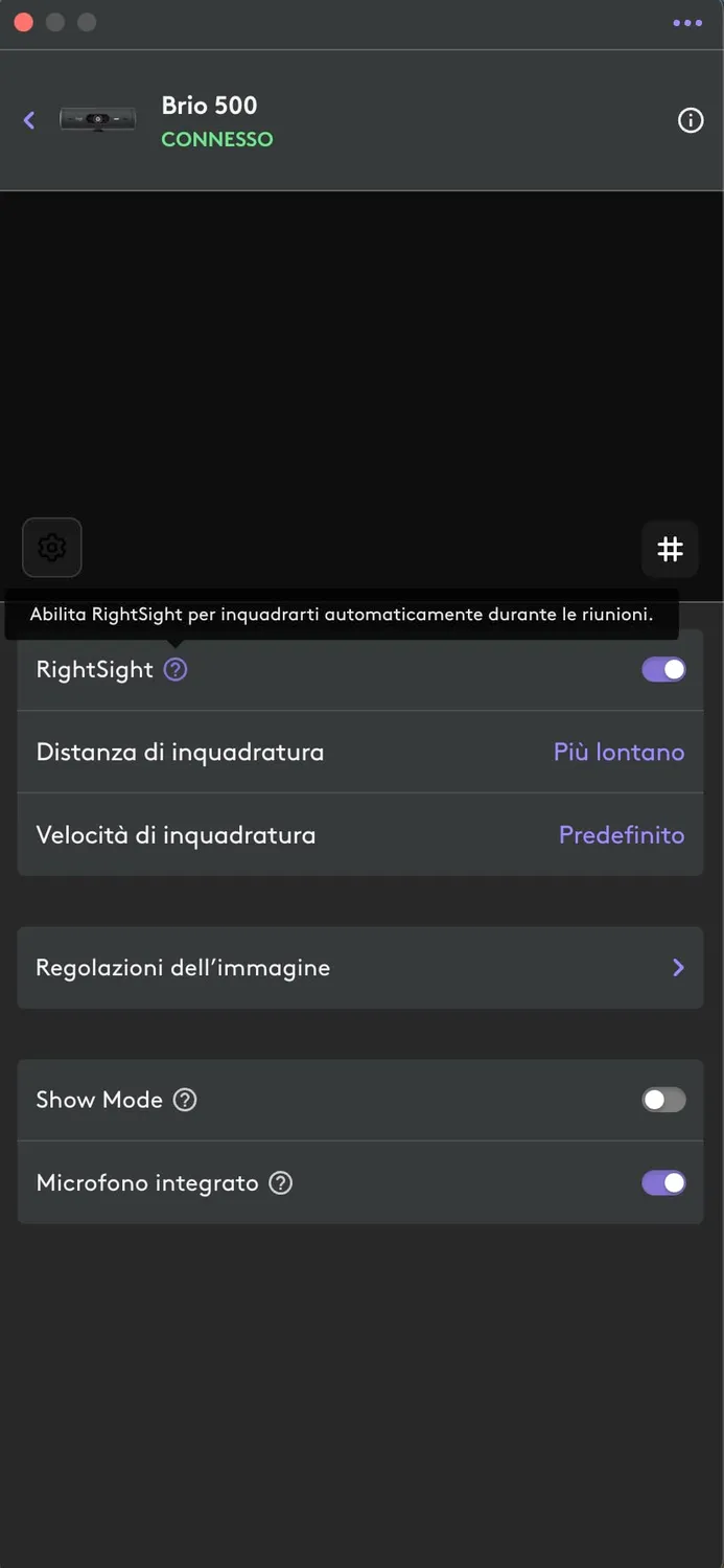 Logitech Brio 500 webcam Full HD 1080p grafite
