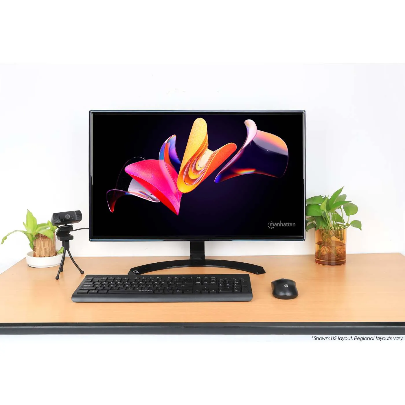 Manhattan MWK7350 Kit Tastiera e Mouse Wireless 2,4 GHz