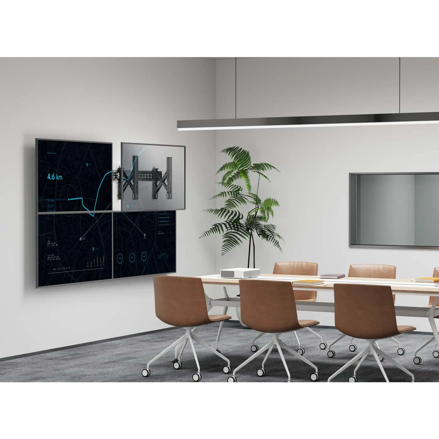 Manhattan Video Wall supporto TV parete 37-80 pollici 70 kg
