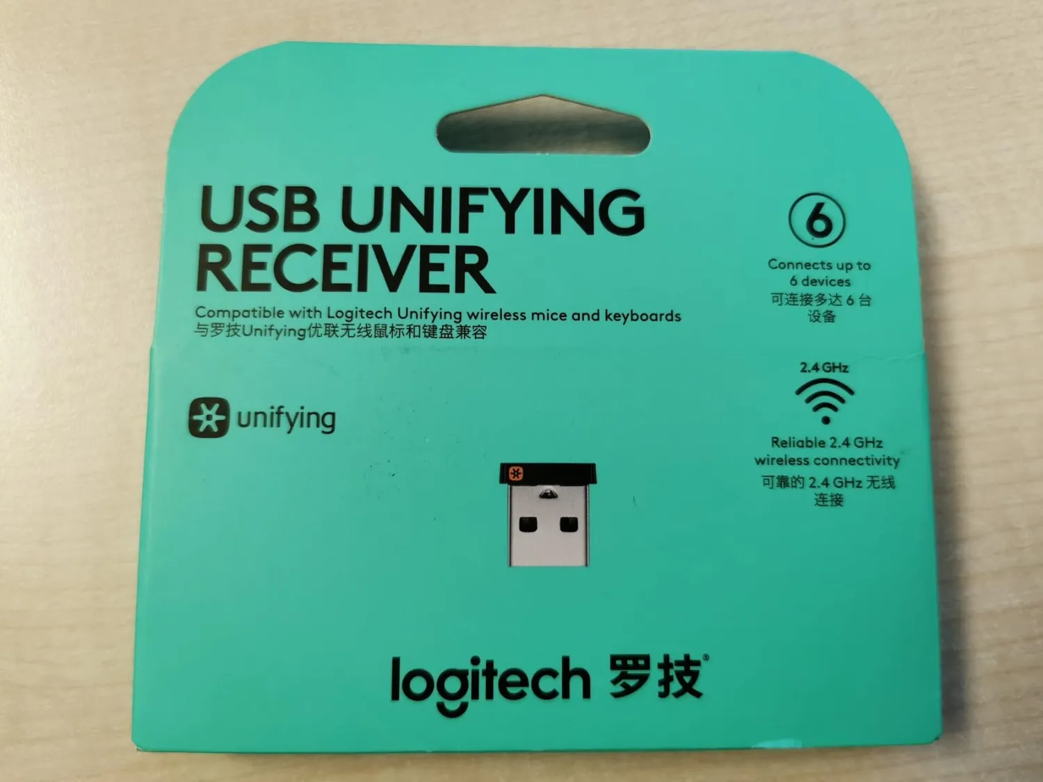 Logitech Unifying Ricevitore USB Wireless 6 dispositivi 10 m