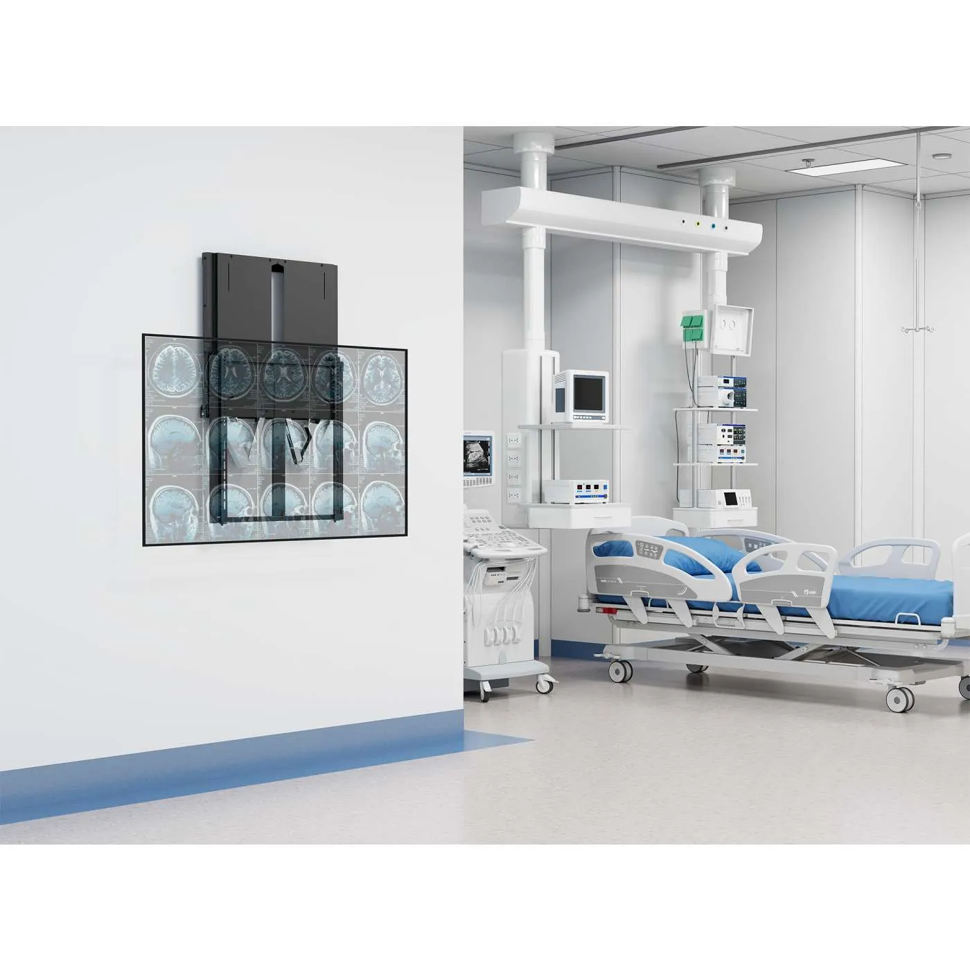 Manhattan Supporto TV a Parete 55-75" Altezza Regolabile