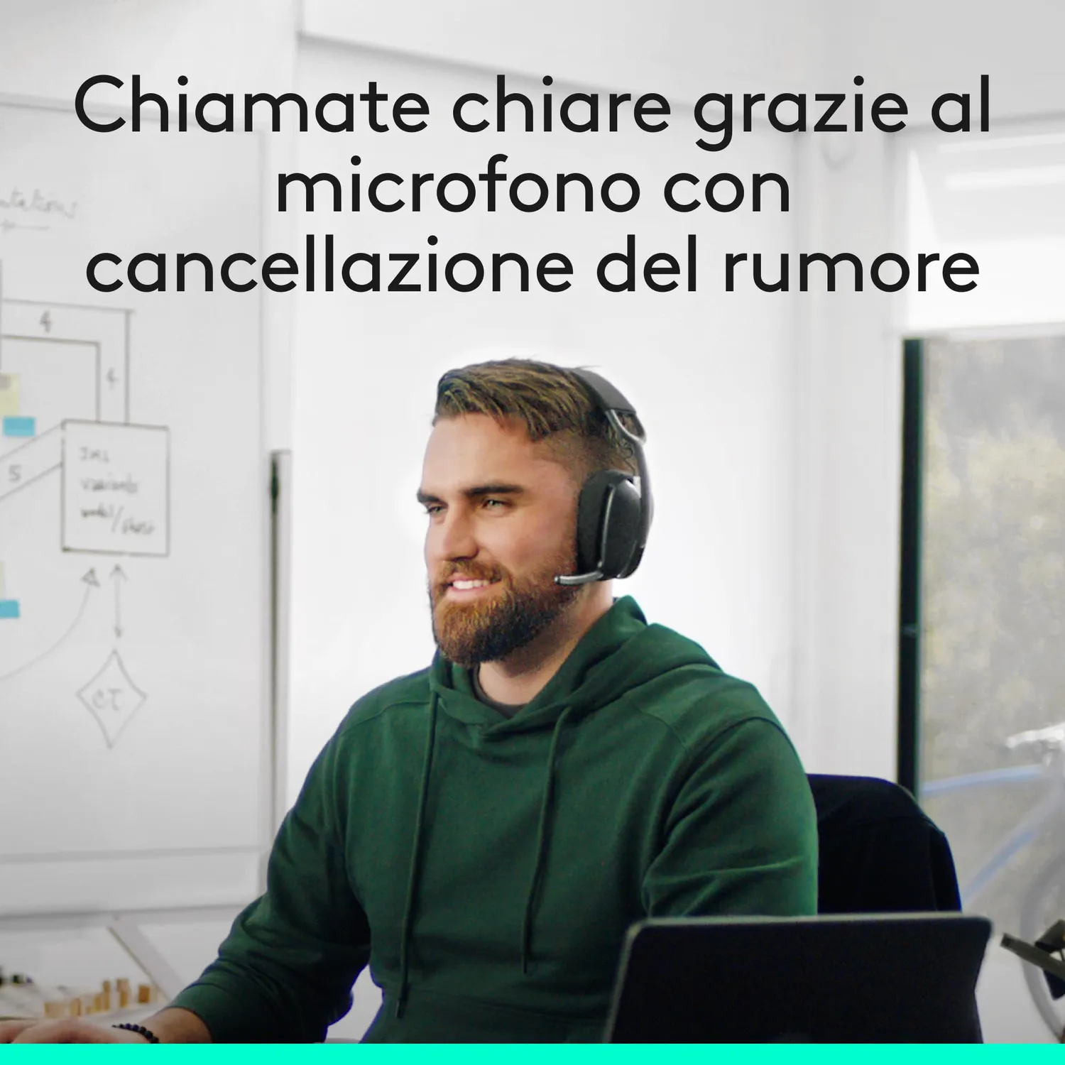 Logitech Zone Vibe cuffie bluetooth grigio USB-C con microfono