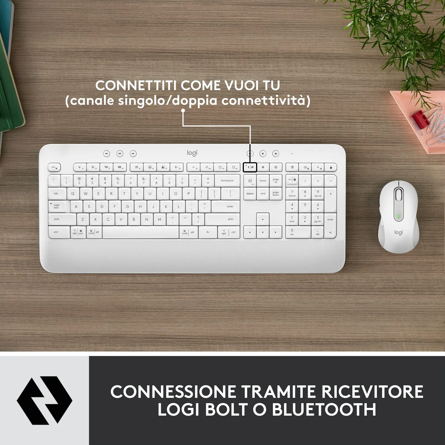 Logitech Signature MK650 Combo Business Tastiera Mouse ITA