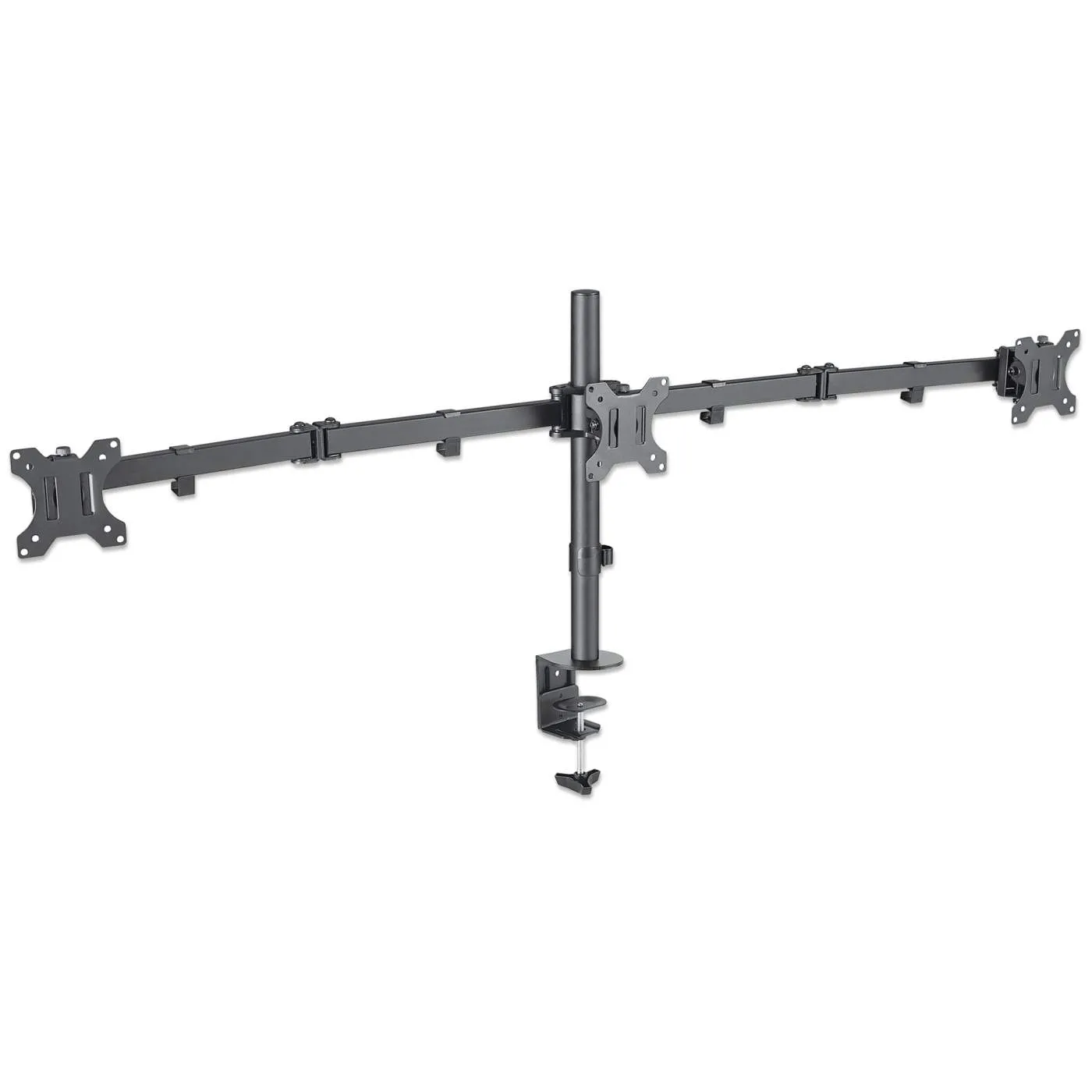 Manhattan Triple supporto 3 monitor scrivania 13-27" nero
