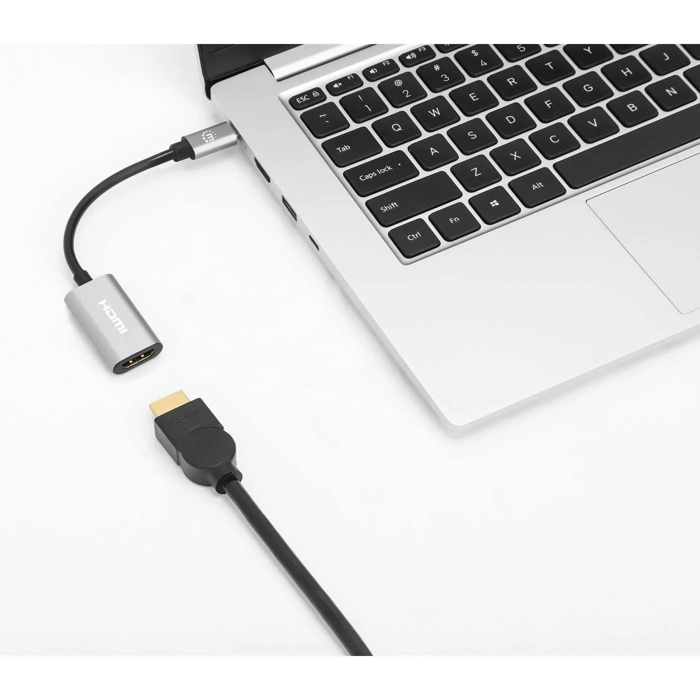 Manhattan Adattatore USB-C HDMI 4K 60Hz Alluminio Compatto