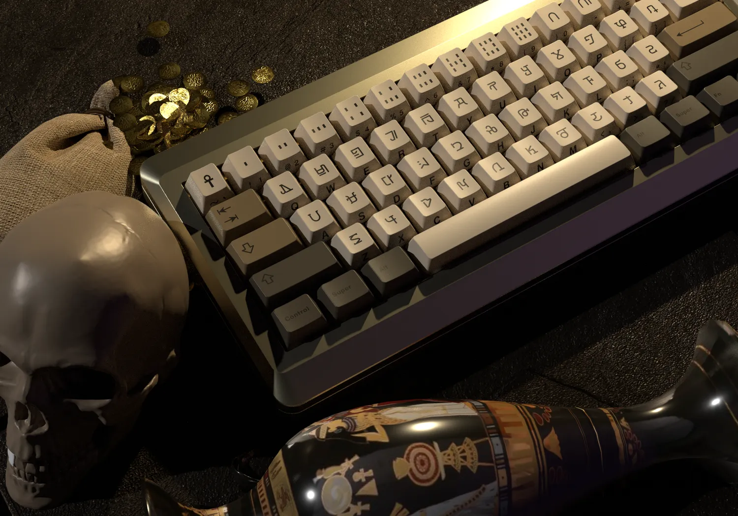 CoffeeKeys MW Nile keycaps PBT profilo Cherry