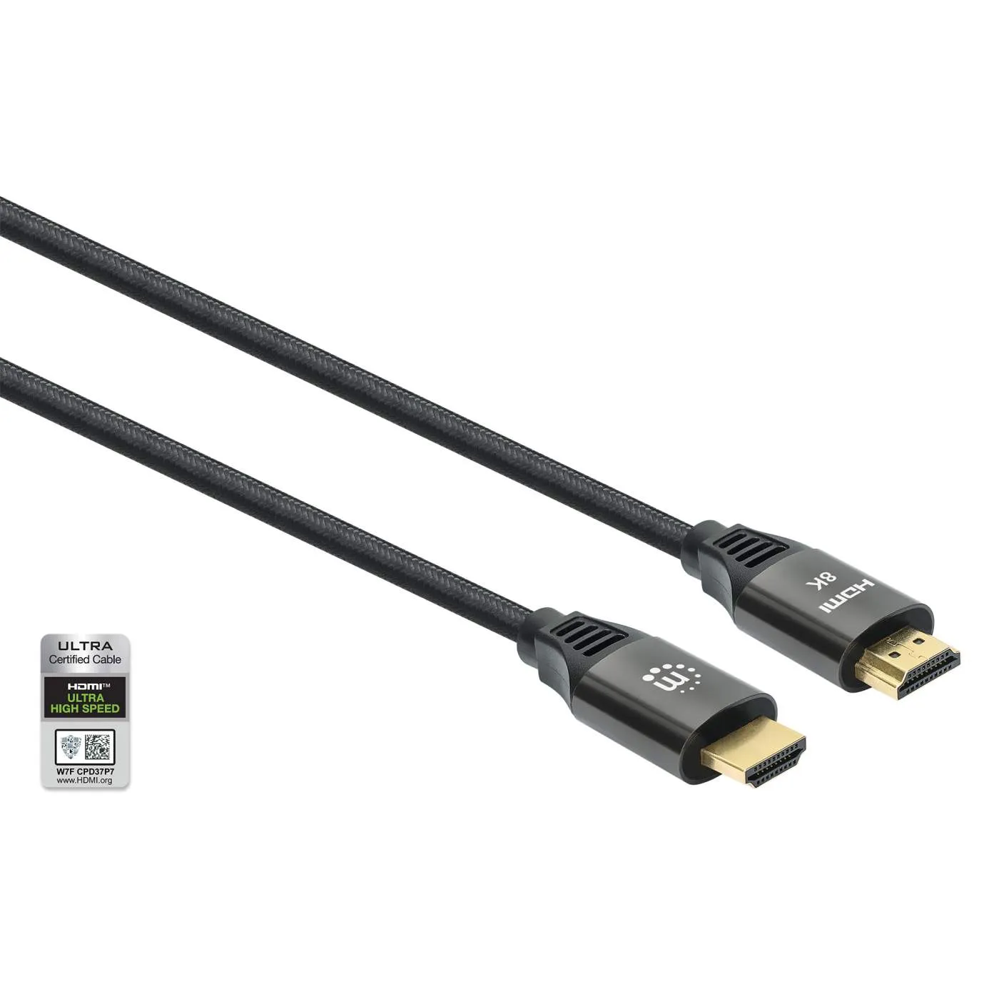 Manhattan 8K@60Hz cavo HDMI 1 m treccia 48 Gbps