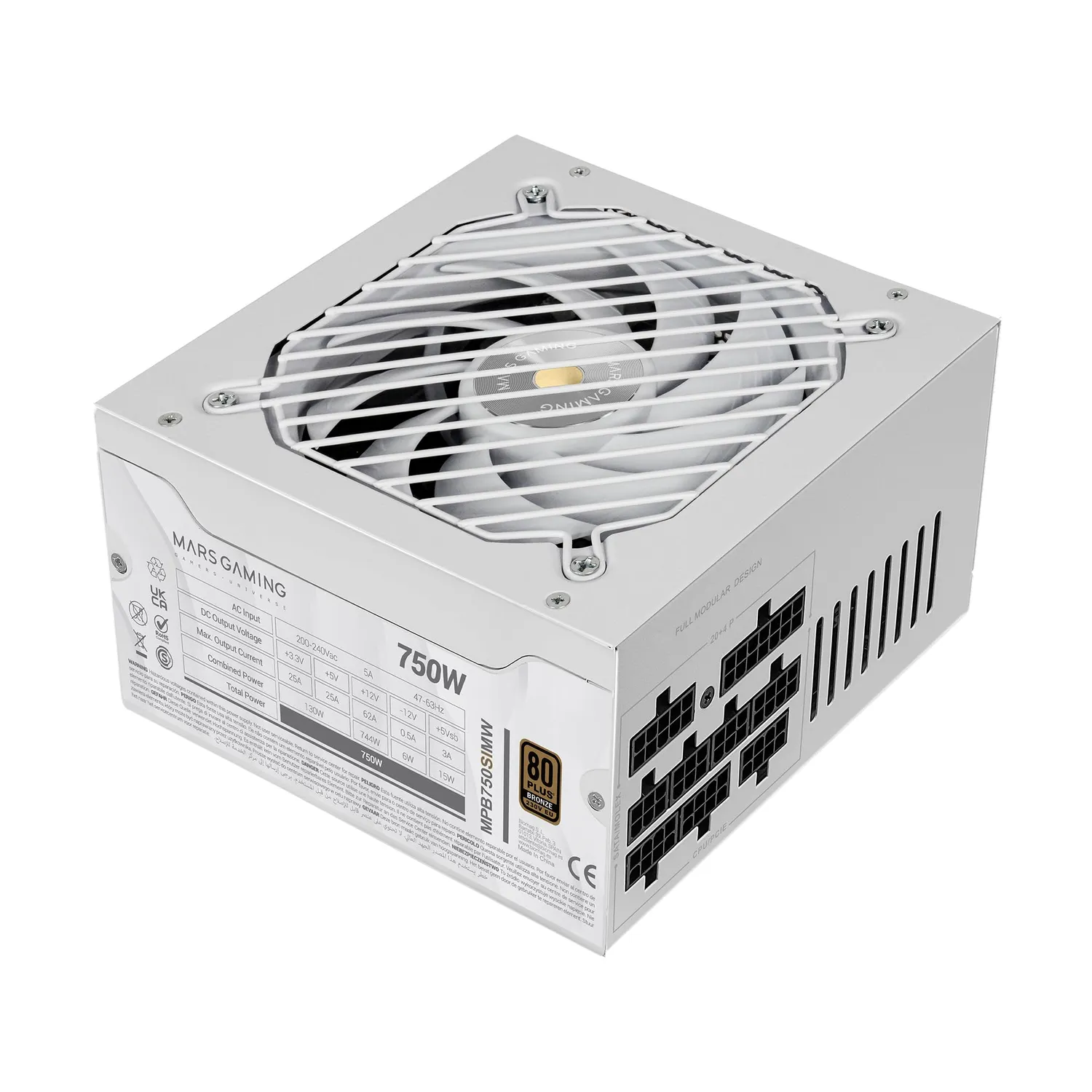 Mars Gaming MPB750SIM Alimentatore ATX 750W Nero Modul