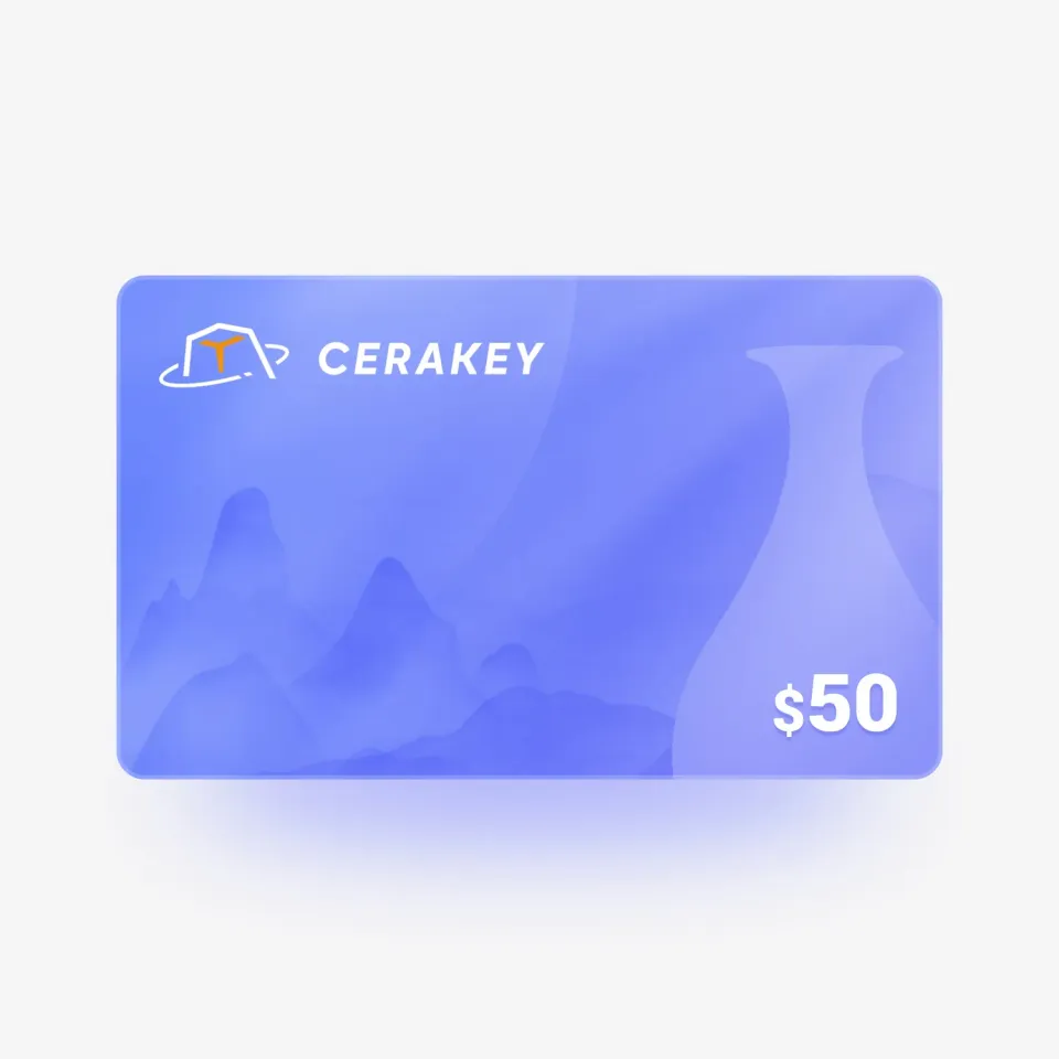 Cerakey Gift Card carta regalo 50$
