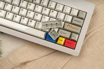CoffeeKeys Glazed Beige keycaps Set beige PBT termopolimero