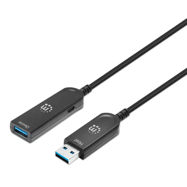 Manhattan Cavo USB Ottico Attivo 20m Nero 10 Gbps