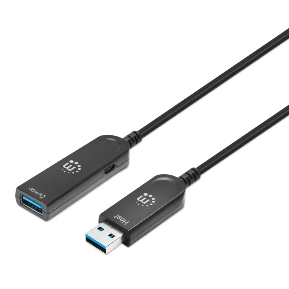 Manhattan Cavo USB Ottico Attivo 20m Nero 10 Gbps