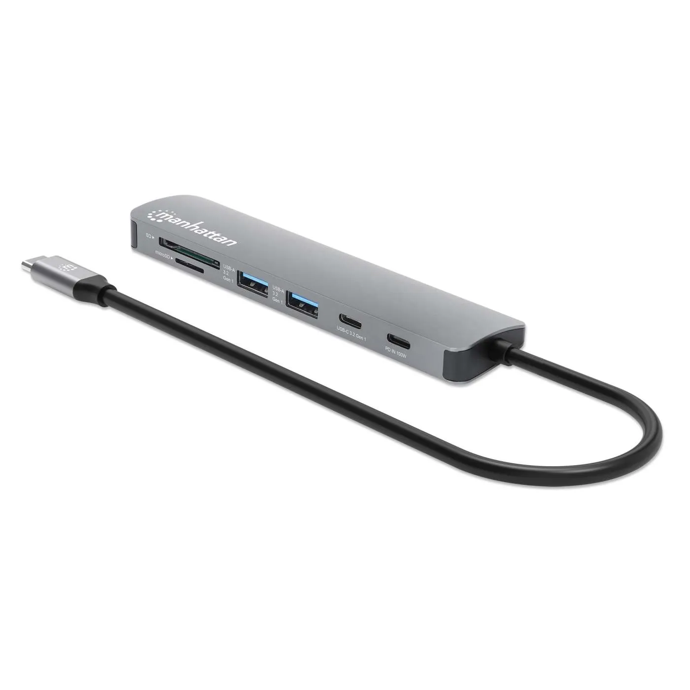 Manhattan 7-in-1 USB-C docking station HDMI 4K 100W