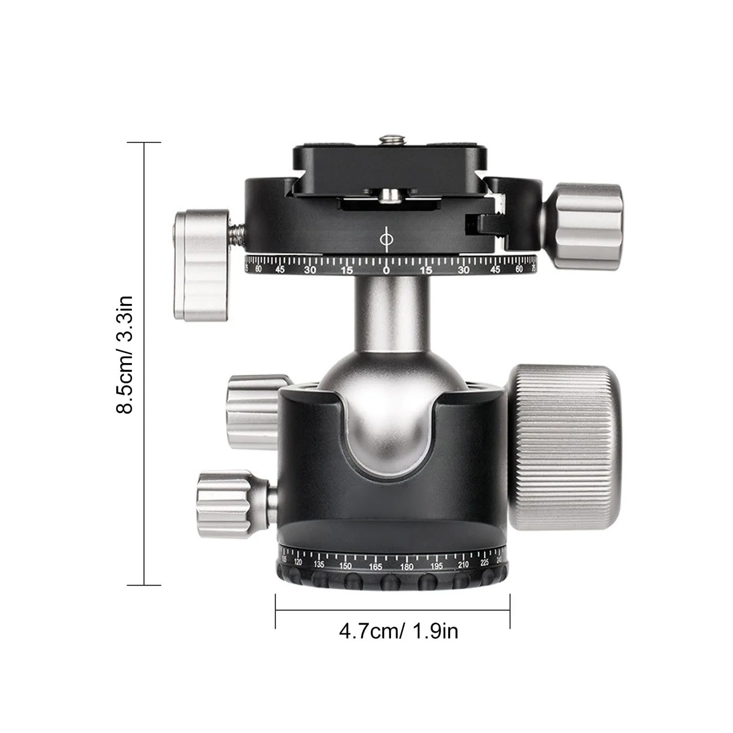 Zunate D-35S testa sferica treppiede 360° 8 kg