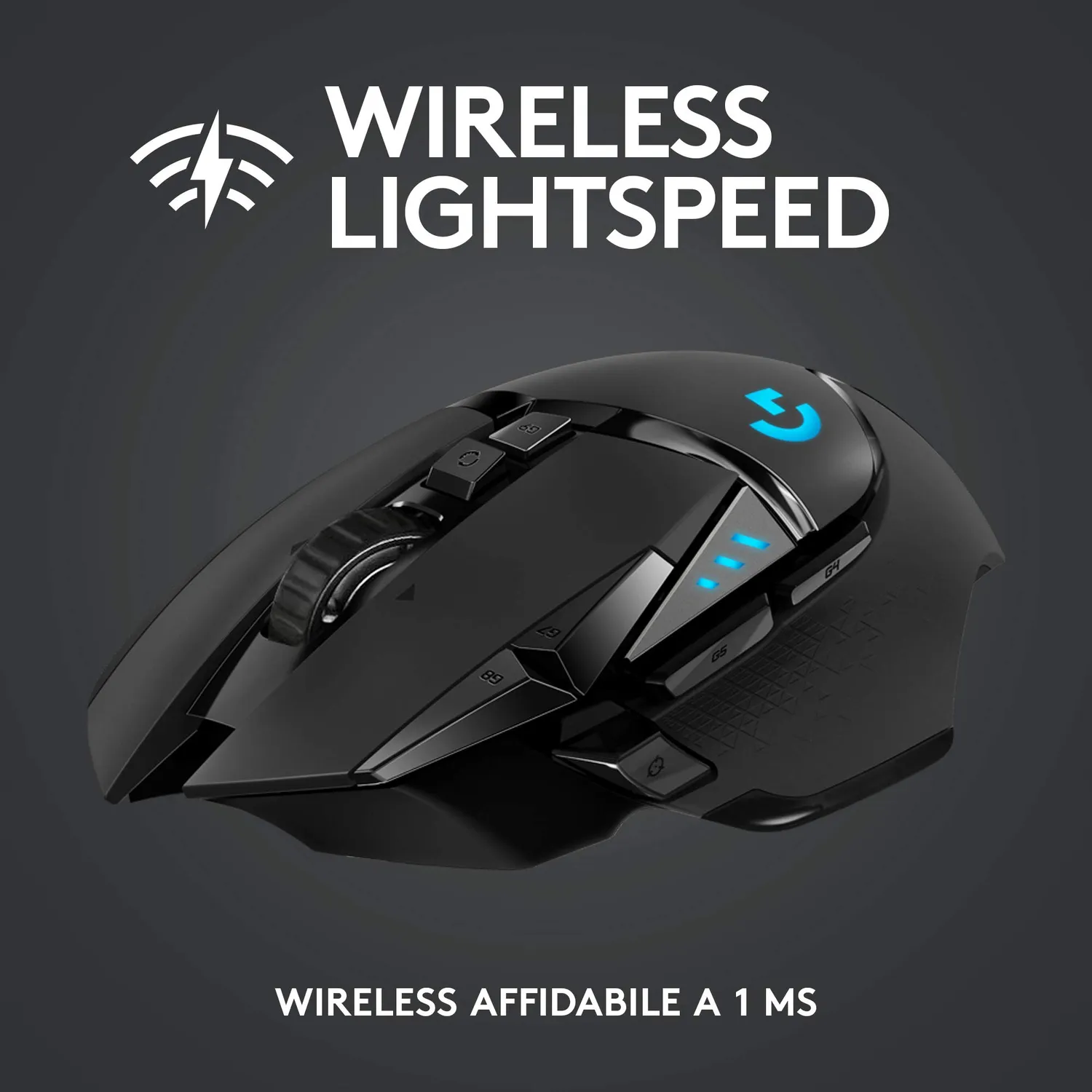 Logitech G G502 Lightspeed mouse gaming wireless 25K