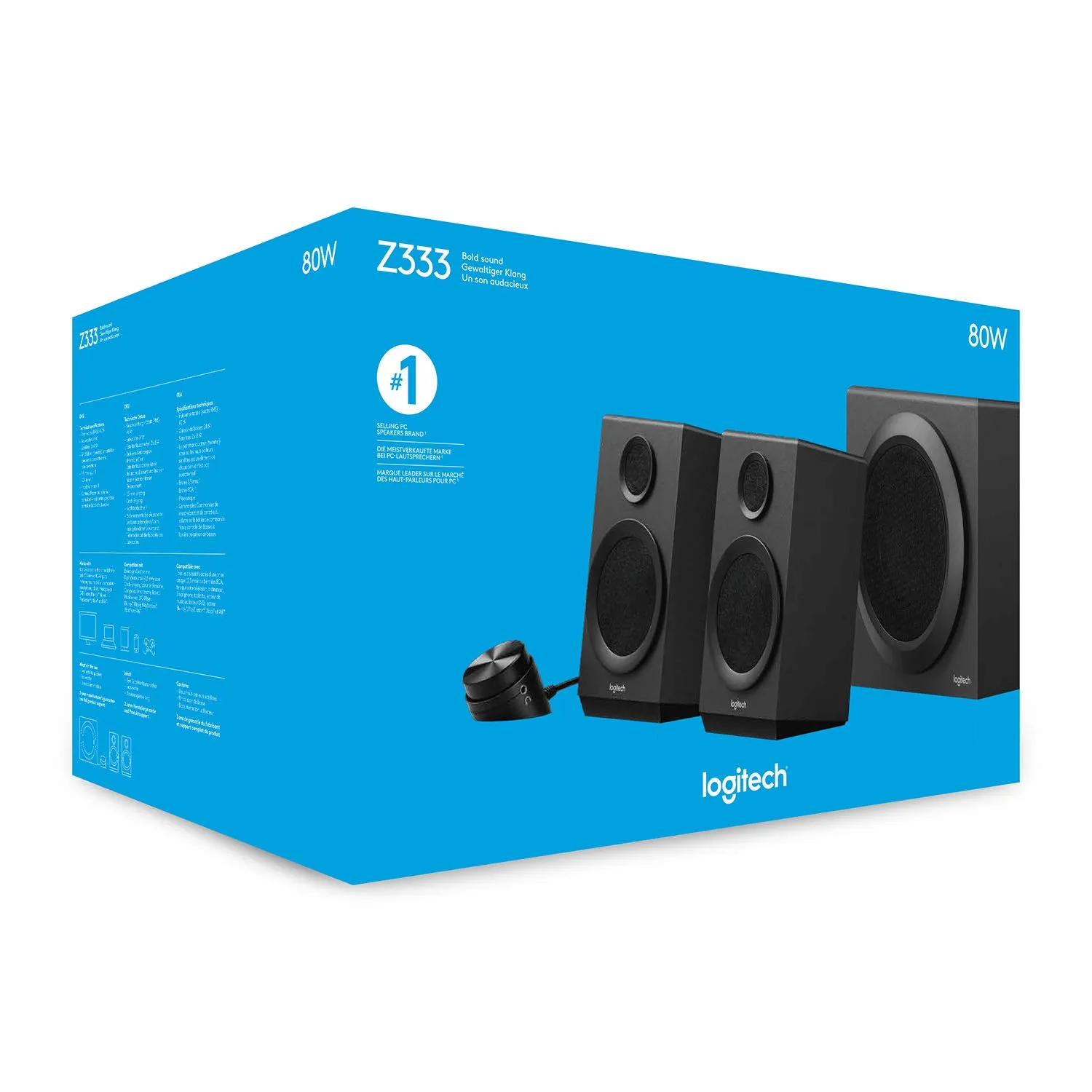 Logitech Z333 casse PC 2.1 con subwoofer 80W