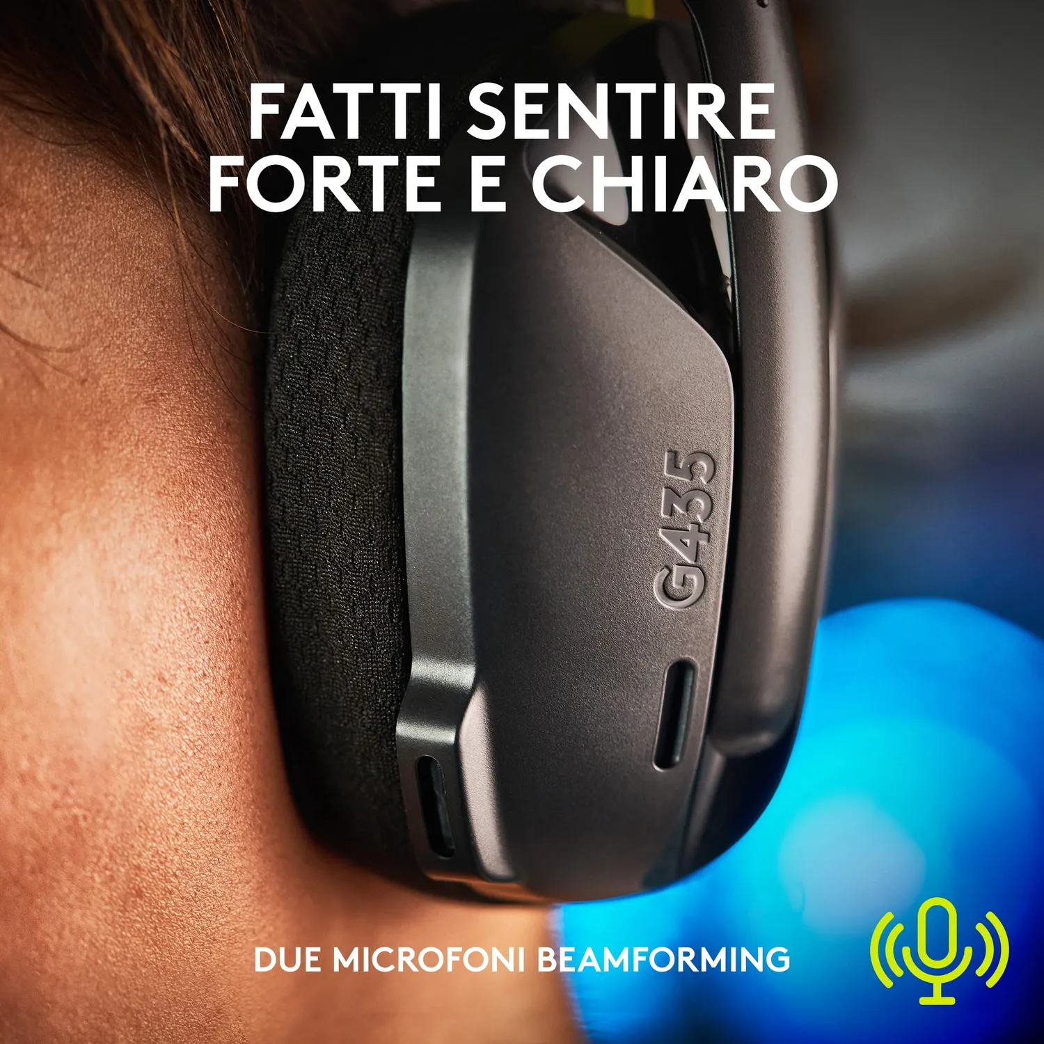 Logitech G G435 cuffie gaming wireless nere Bluetooth