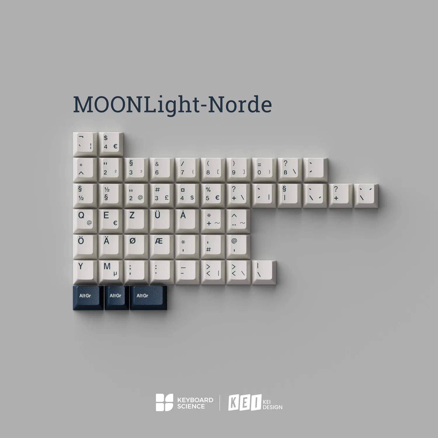KBS Moonlight keycaps ABS cherry kit Base 1,5 mm