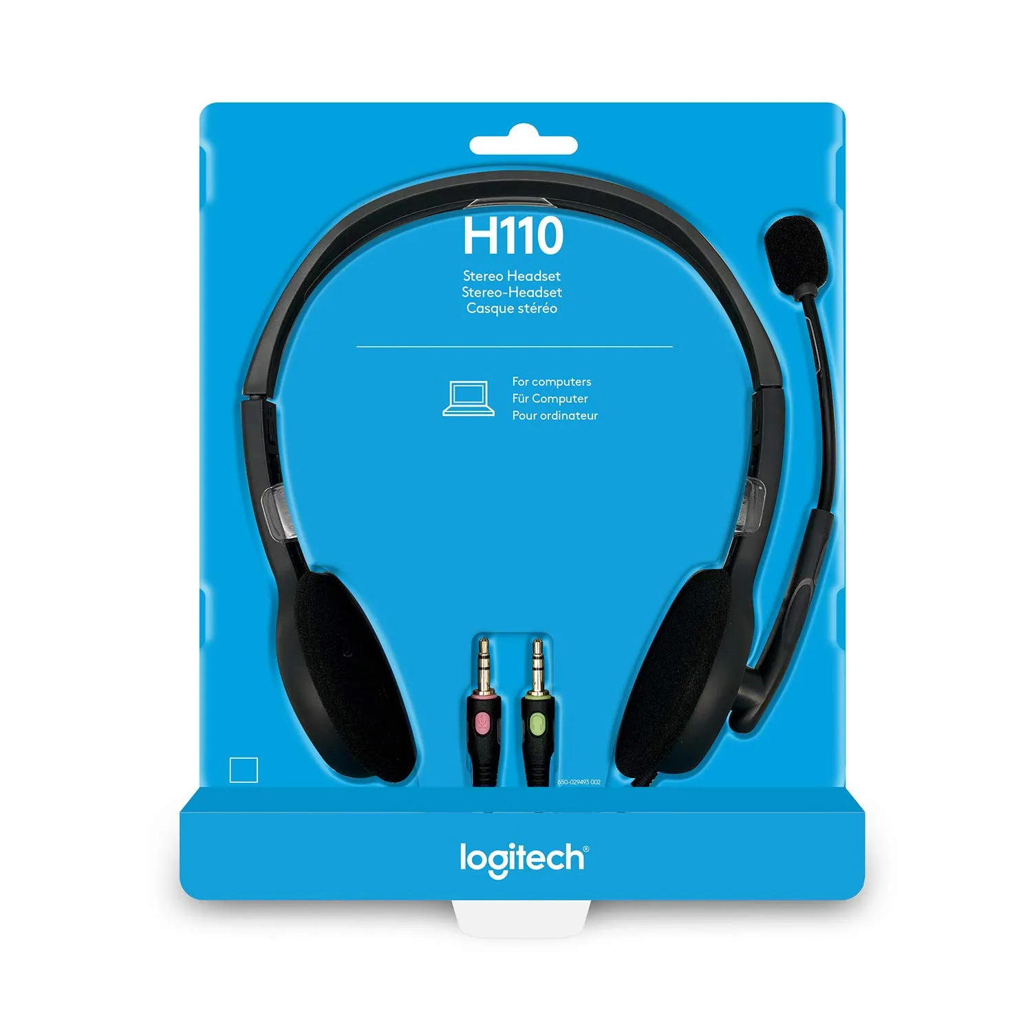 Logitech H110 Cuffie Cablate Stereo Jack 3.5mm Microfono