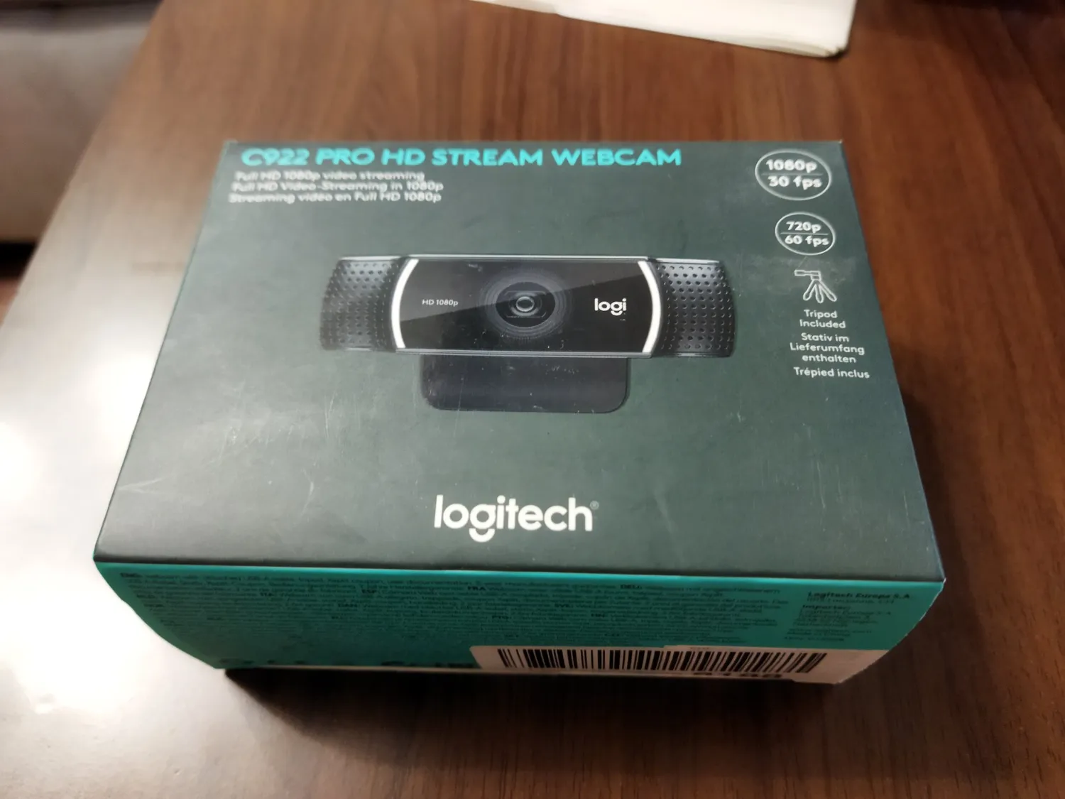 Logitech C922 Webcam Streaming Full HD 1080p Nera autofocus