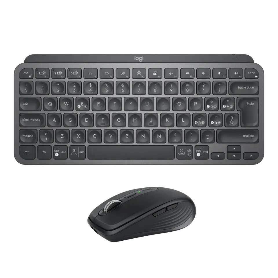 Logitech MX Keys Mini MX Anywhere 3 kit grafite retroilluminato