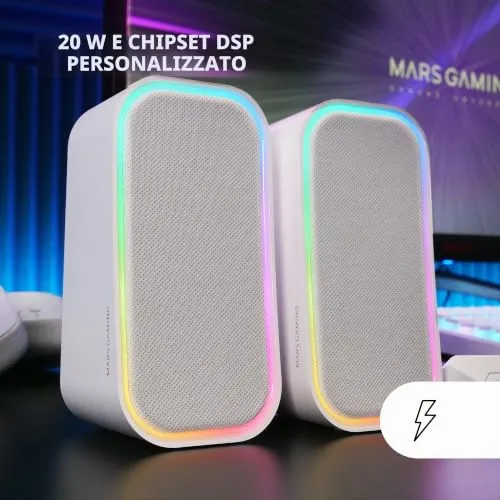Mars Gaming MS1 altoparlanti PC 10W RGB Bluetooth